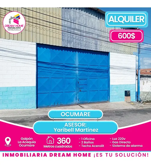 Galpón En Alquiler La Acequia -  Ocumare Del Tuy
