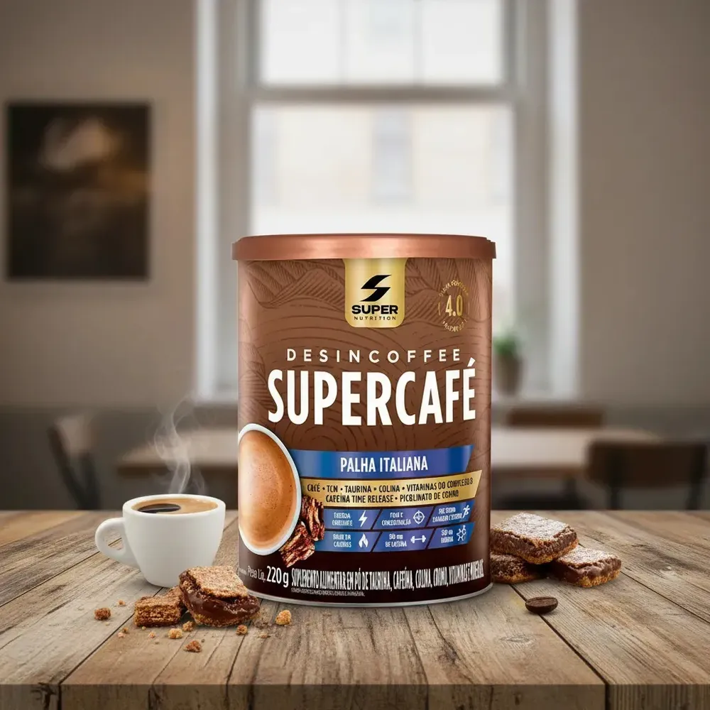 Supercafé Desincoffee Super Nutrition 220g - Chocolate Suiço Palha Italiana