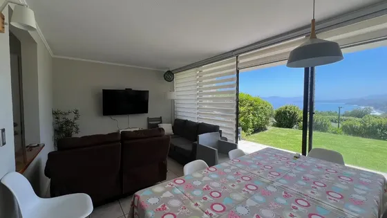 Rebajado Departamento En Venta En Costa Quilén Con Jardín