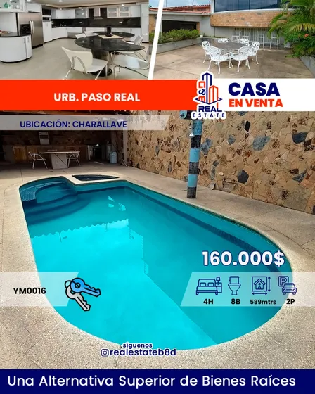 Quinta En Venta Urbanización Paso Real - Charallave