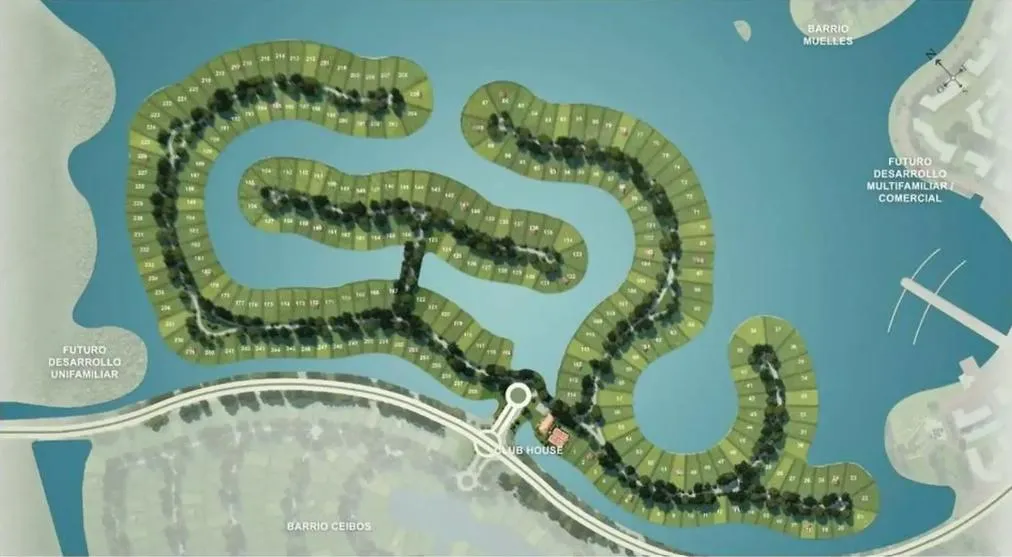 Lakefront Lot in Marinas, Puertos del Lago