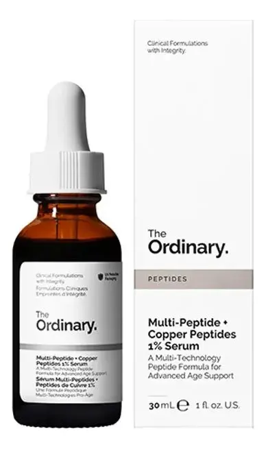 Sérum multipeptídico +1% de peptídeos de cobre | O tipo de pele normal normal de 30 ml