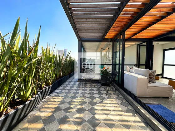 Penthouse En Venta Con Terraza Y Techos Altos En Álvaro Obregón, La Roma