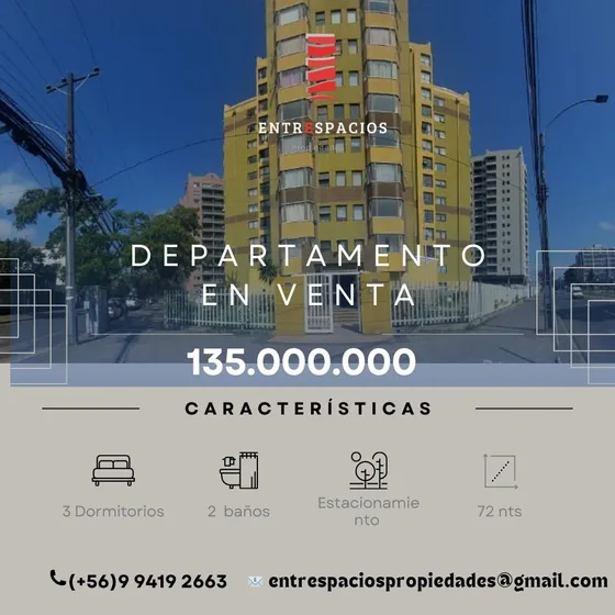 Dpto. Concepcion$130.000.000, 3 Dormitorios, Plaza Mayor I.