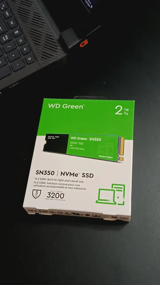 Ssd 2tb M.2 2280 Nvme Pcie Gen3 Western Digital WD Green SN350