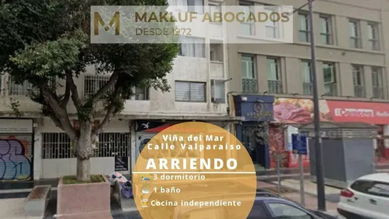 Departamento 3 Dormitorios En Arriendo, Calle Valparaíso, V