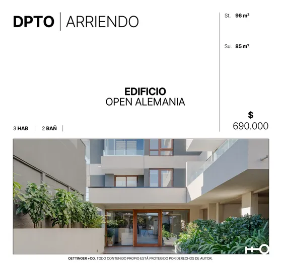Departamento En Arriendo - Edificio Open Alemania