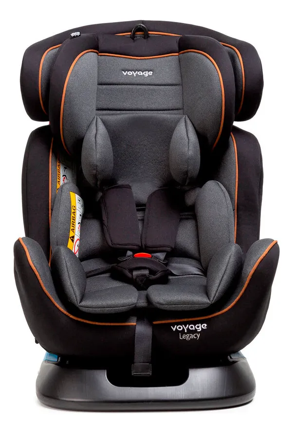 Cadeirinha Infantil Reclinável Legacy Cinza e Preto Mescla Voyage