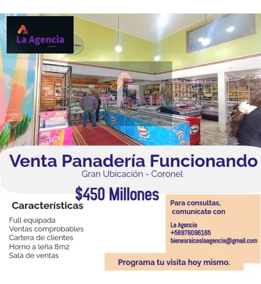 Gran Oportunidad De Inversión!!! Panadería Y Pastelería Con