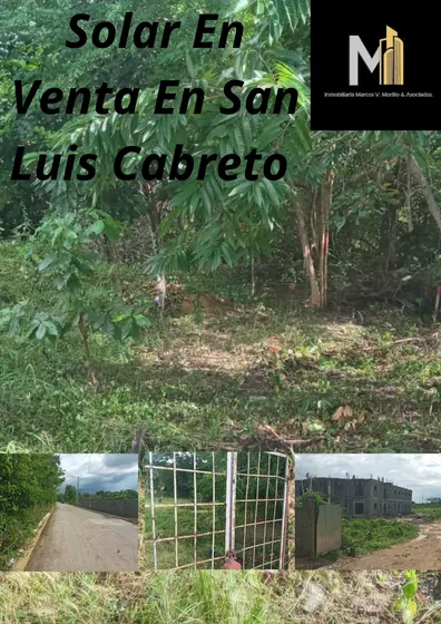 Vendo Solar En El Cabreto De San Luis, Santo Domingo Este