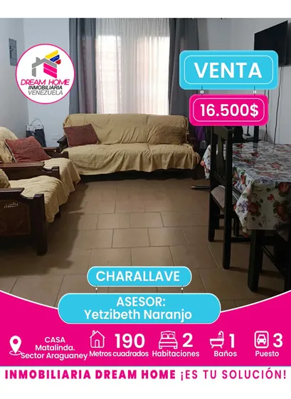 Casa En Venta  Matalinda. Sector Araguaney  Charallave 