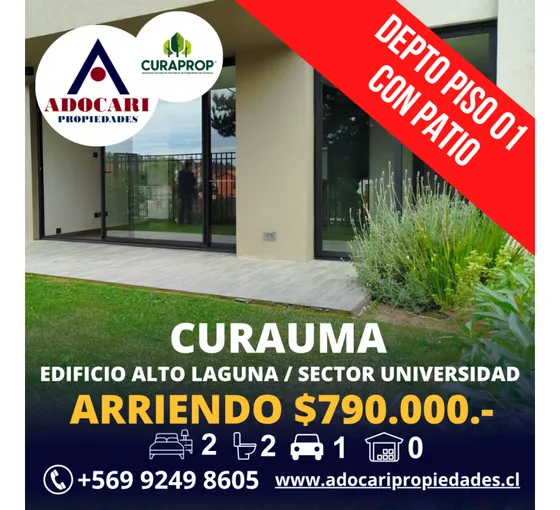 Curauma / Cond. Alto Laguna / 2d Con Patio ¡¡