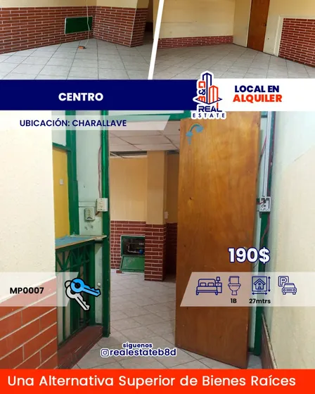 Local En Alquiler/ Charallave Central Charallave