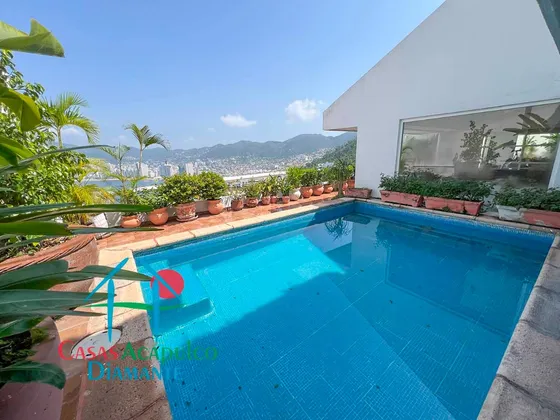 Cad Brisas Diamante 96. Terraza Con Alberca Privada Y Vista Al Mar