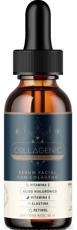 Serum Facial con Vitamina C Collagenic Suero Facial Adicionado con Vitamina C, Vitamina E, Acido Hialuronico y Retinol