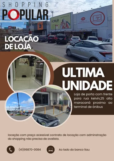 Loja Para Locação No Shopping Popular De Colombo
