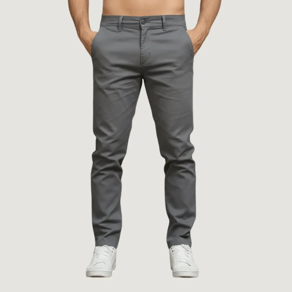 Calça Sarja Masculina Bolso Faca E Embutido Esporte Fino