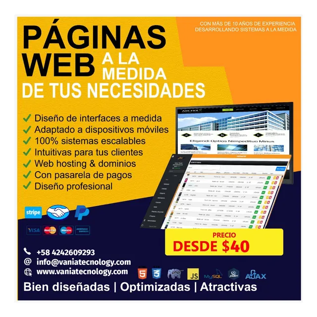 Diseño Desarrollo De Páginas Aplicaciones Web