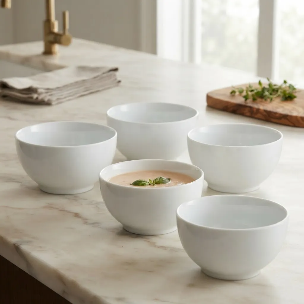 Tigela Bowl de Porcelana Branca 500ml Schmidt