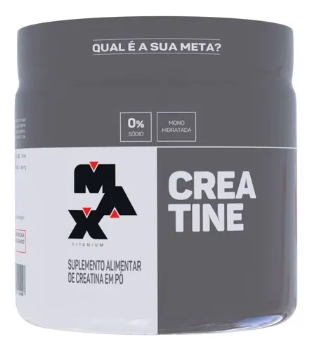 Suplemento Academia Creatina Max Titanium Em Pó Pote 150g Creatina Sem Sabor