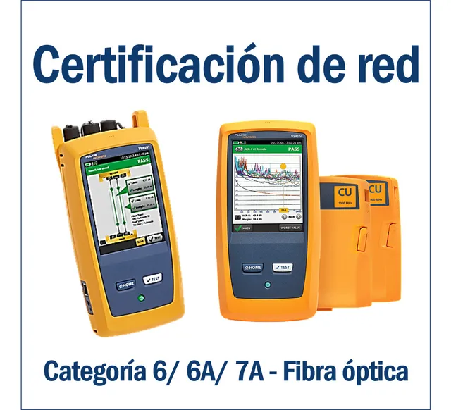Certificación De Fibra Optica Y Red Categoría 6  6a 7a 
