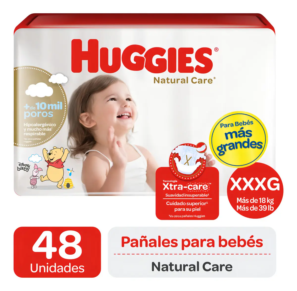 HUGGIES NATURAL CARE XXXG 48