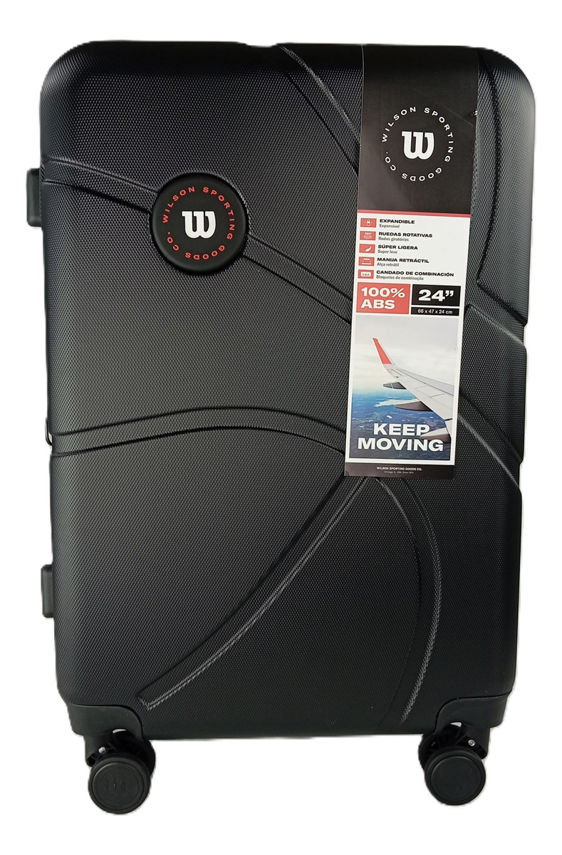 Maleta de Viaje Wilson Oviedo 24; (NEGRO) Wilson Papeleta x 1 DESCRIPCIÓN DEL PRODUCTO:Descubre la Maleta de Viaje Wilson Oviedo 24;, el compañero ideal para tus aventuras. Diseñada para ofrecerte comodidad y estilo, esta maleta es perfecta para cualquier viaje.