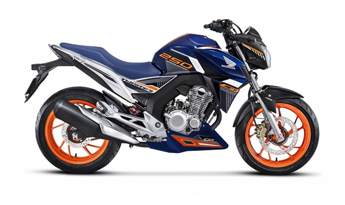 Spoiler Cb Twister 250 Edição Especial Azul Mercado Livre