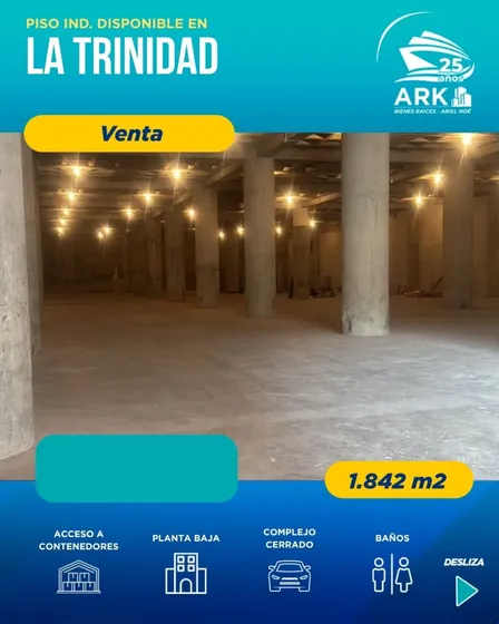 (#1172) Local Ind. De 1.842 M2 En La Trinidad