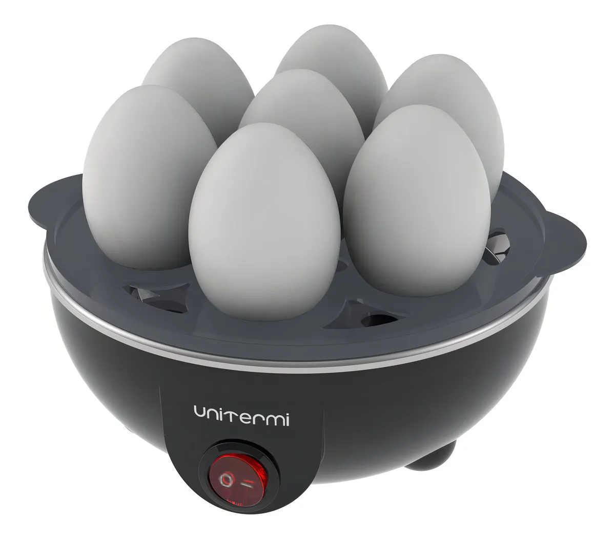 Cozedor de Ovos a Vapor 220V 350W Preto Capacidade 7 Ovos