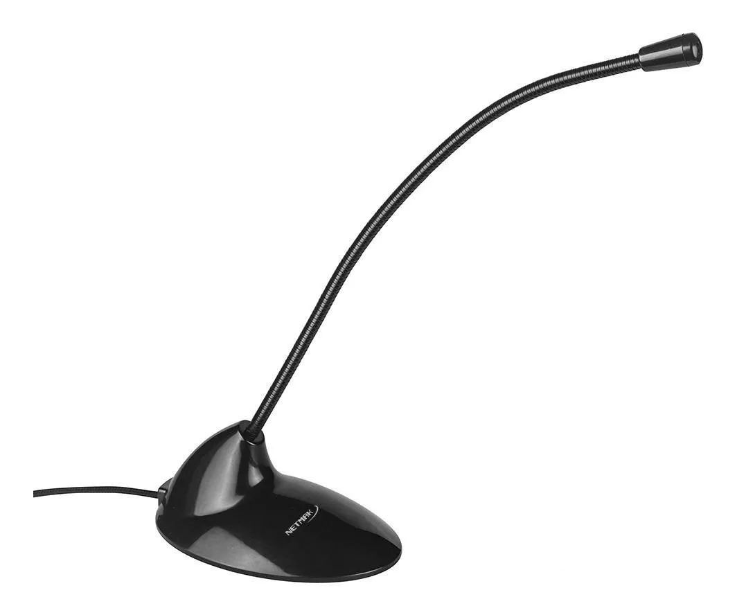 Micrófono Netmak Para Pc / Laptop Cuello Flexible Nm-mc3 V9