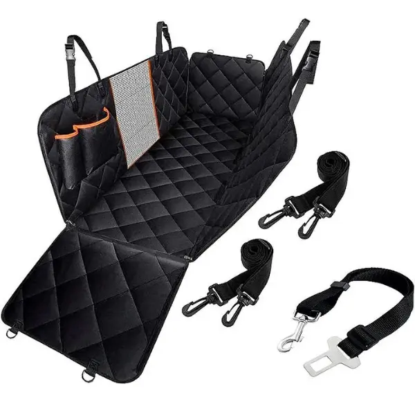 Capa de Proteção para Banco Traseiro Pets com Cinto versátil 4x1 - capa de proteção,  capa para pet carro, capa pets banco traseiro, capa proteção para pets banco traseiro