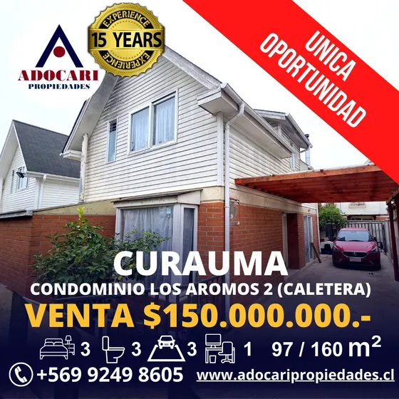 Increíble Oferta En Curauma - Casa Cond. Excelente Ubicación