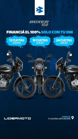 Bajaj Boxer 150 Caja 5ta *anticipo* El Resto Financiado 