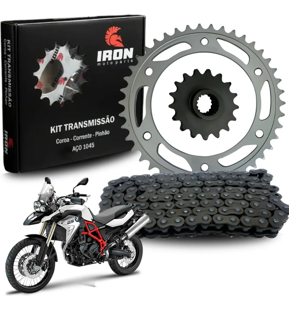 KIT RELACAO BMW F800/GS800 C/RET IRON PREMIUM