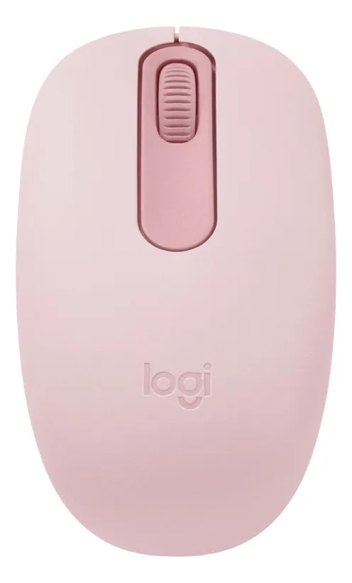 Mouse Sem Fio Logitech M196 Com Conexão Bluetooth - Rosa Rosa