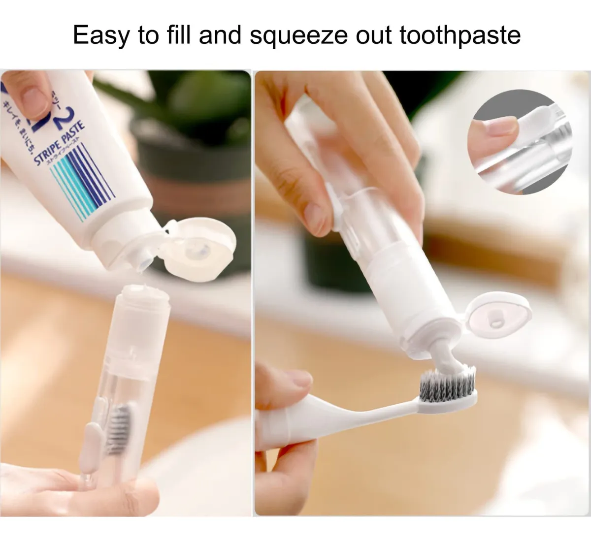 Prony Cepillo De Dientes Portatil 3 En 1 Con Estuche De Viaj