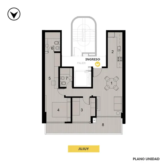 Venta Departamento 2 Dormitorios Parque España