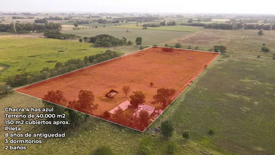 Venta O Permuta Chacra - 4 Hectareas - Azul 