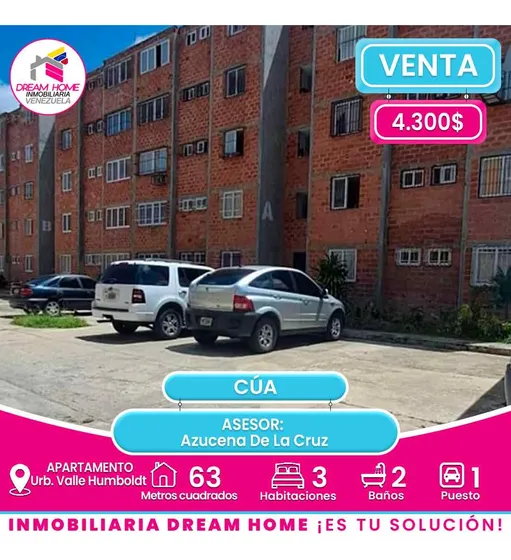 Apartamento En Venta   Urb. Valle Humboldt  Cúa 
