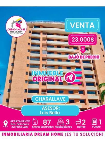 Apartamento En Venta Res. Balcones De Paso Real - Charallave
