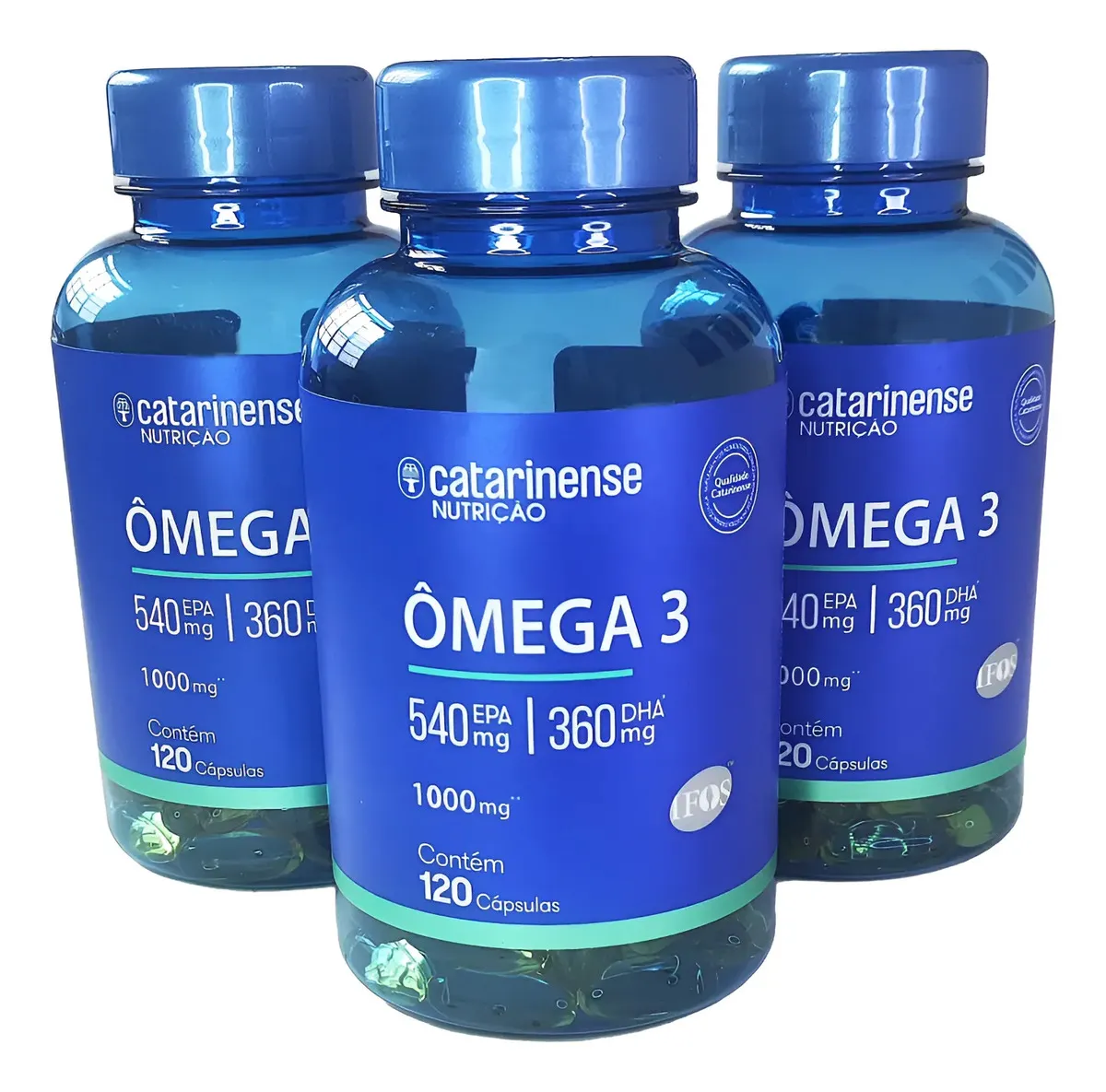 Ômega 3 1000mg Catarinense Epa 540mg em cápsula Sem sabor x 120g de 120 un