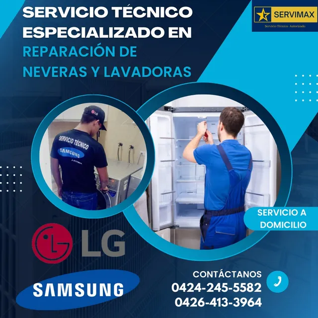 Servicio Técnico Autorizado Samsung LG Neveras Lavadoras