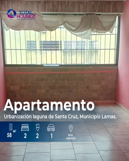 Apartamento En Venta  Urbanizacion Laguna De Santa Cruz .municipio Lamas. Edo Aragua.