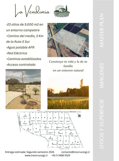 Parcelas En Venta, Proyecto La Vendimia, San Fernando