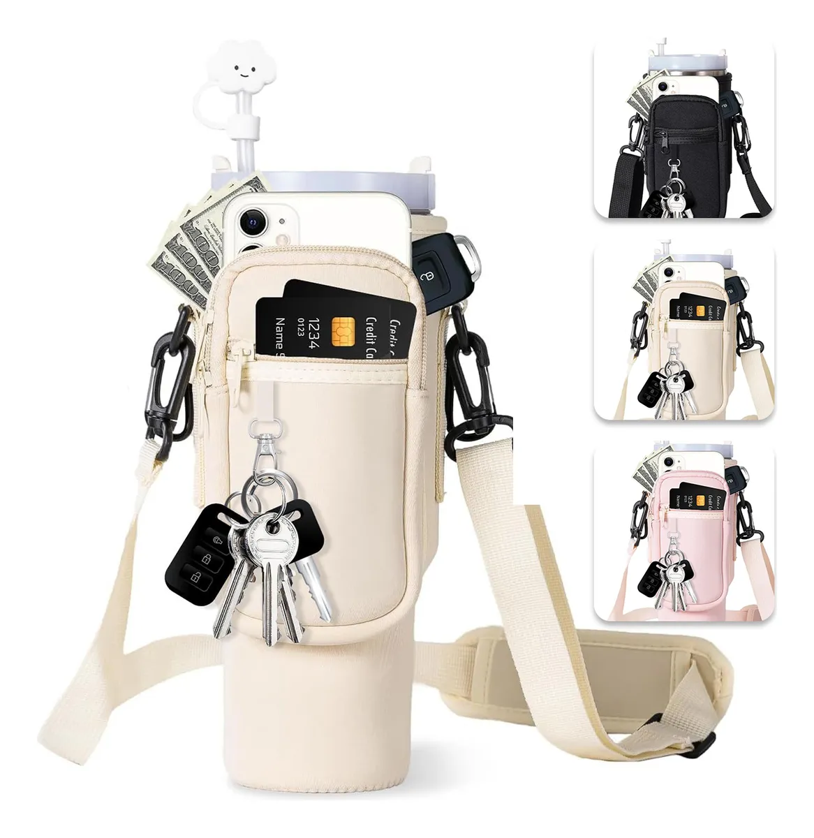 Bolsa Para Termo Para Stanley 40oz Con Correa Y Bolsillo