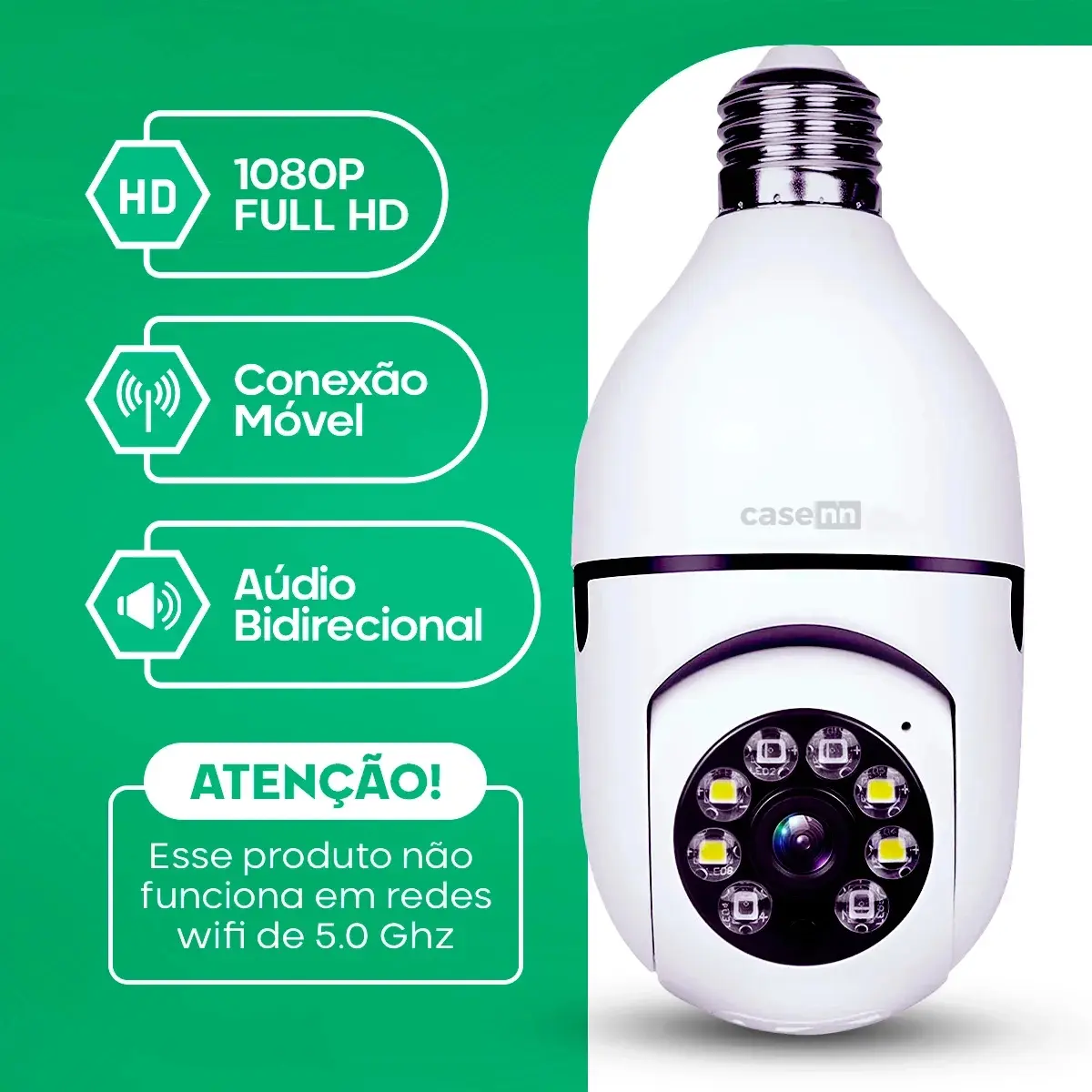 Kit 2 Câmeras de Segurança Wi-Fi com Visão Noturna 360º Yoosee — foto 5