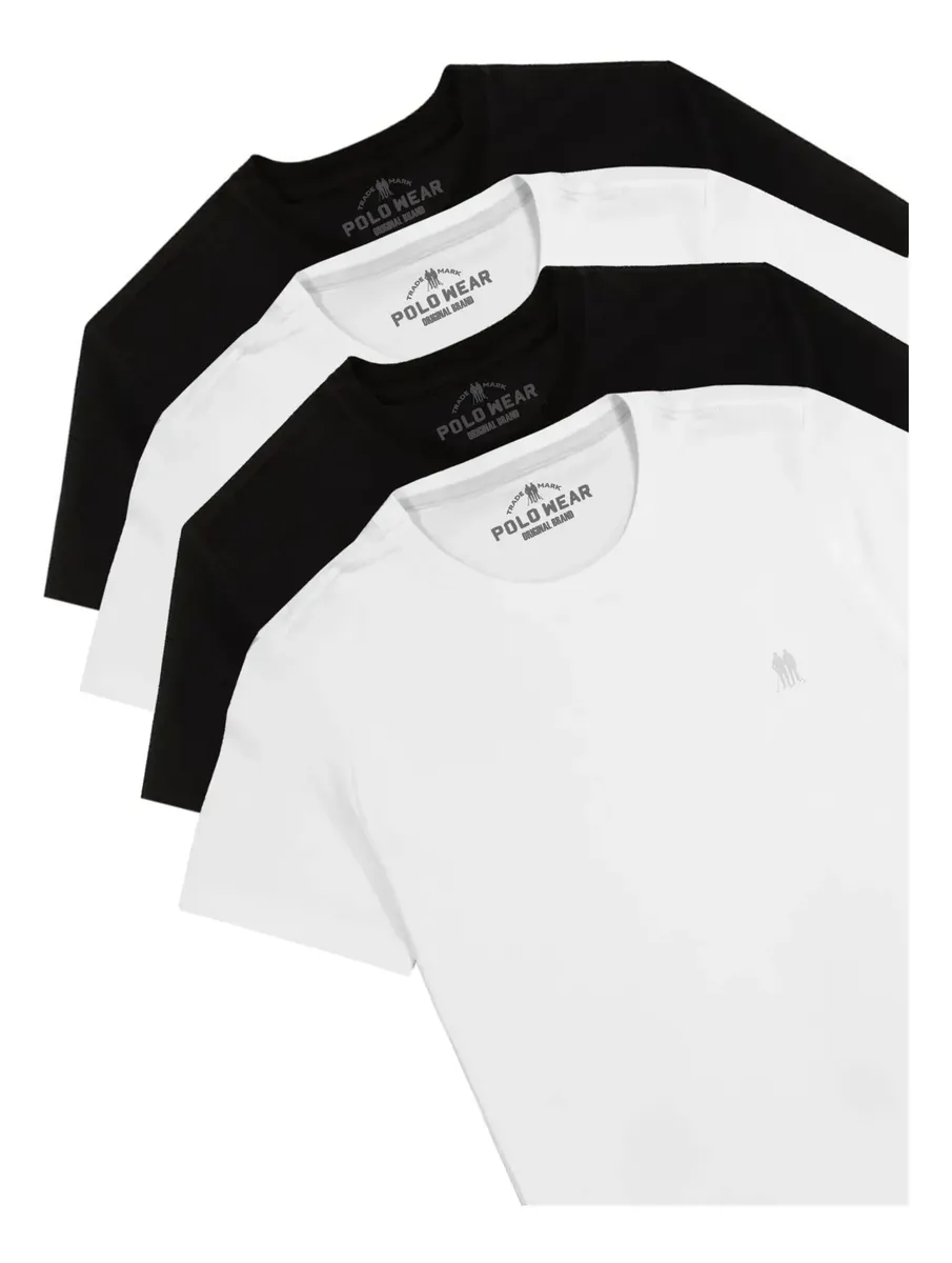 Kit 4 Camisetas Masculinas Polo Wear Sortido por R$103