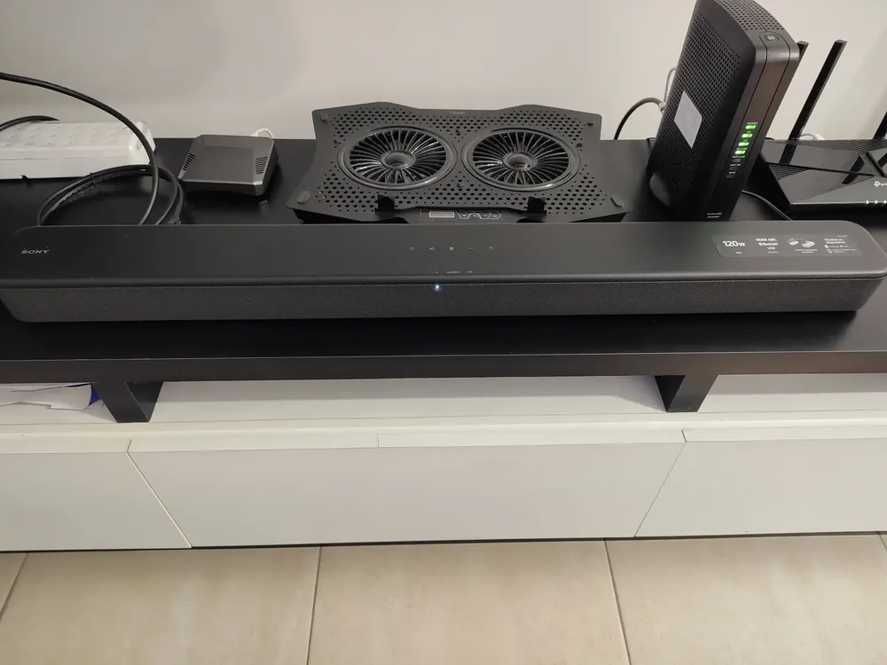 Barra de som HDMI Bluetooth Sony HT-S100f de 2 canais preta