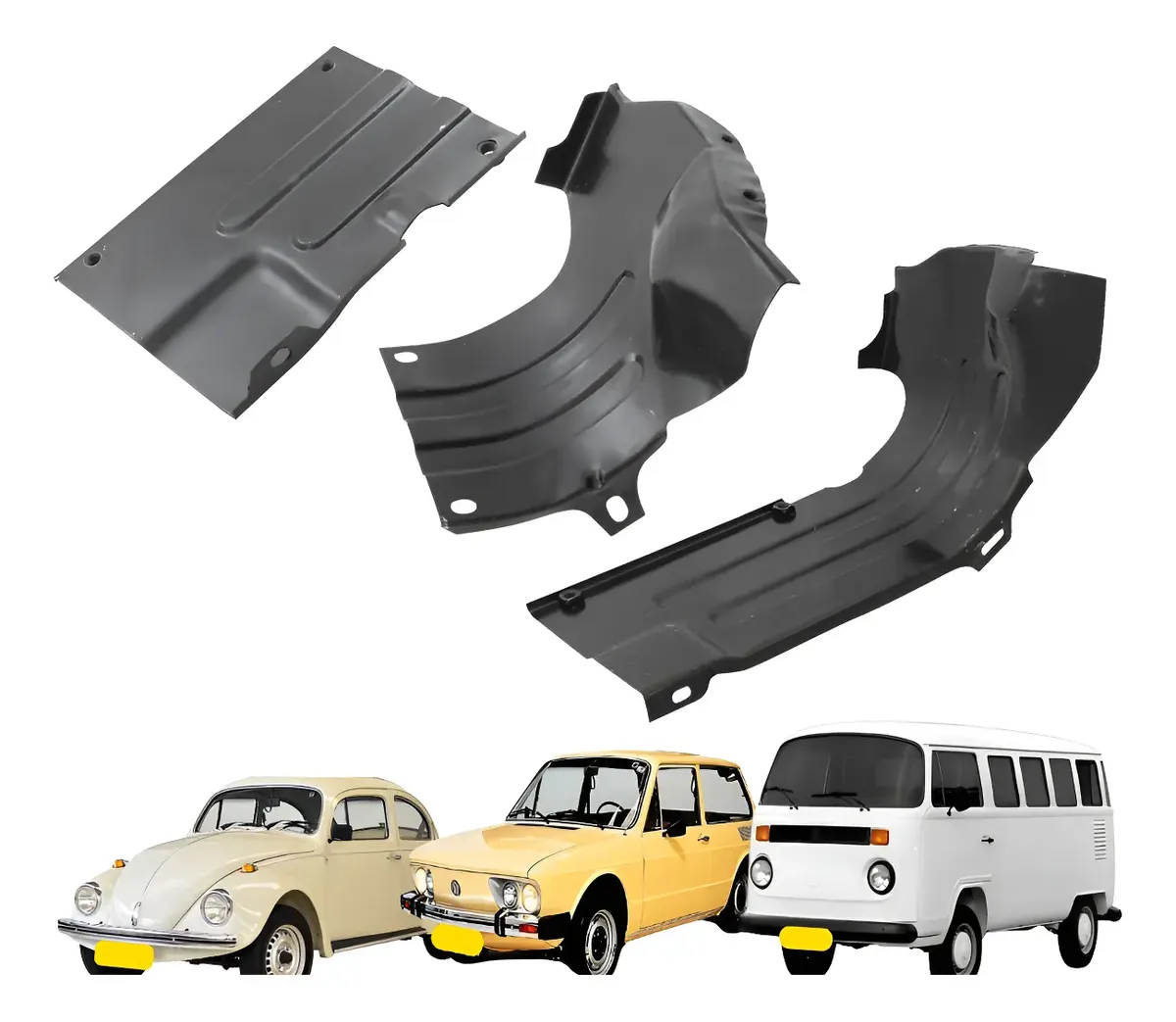 Kit chapa protetora da capa de tucho, motor Fusca, Brasília e Kombi